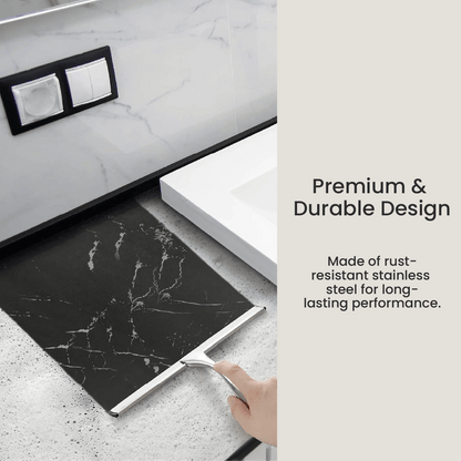 Multi-Purpose Stainless Steel Shower Squeegee – 10 Inch